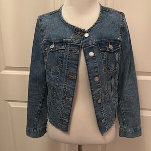 Banana Republic denim cropped jacket, sz XS